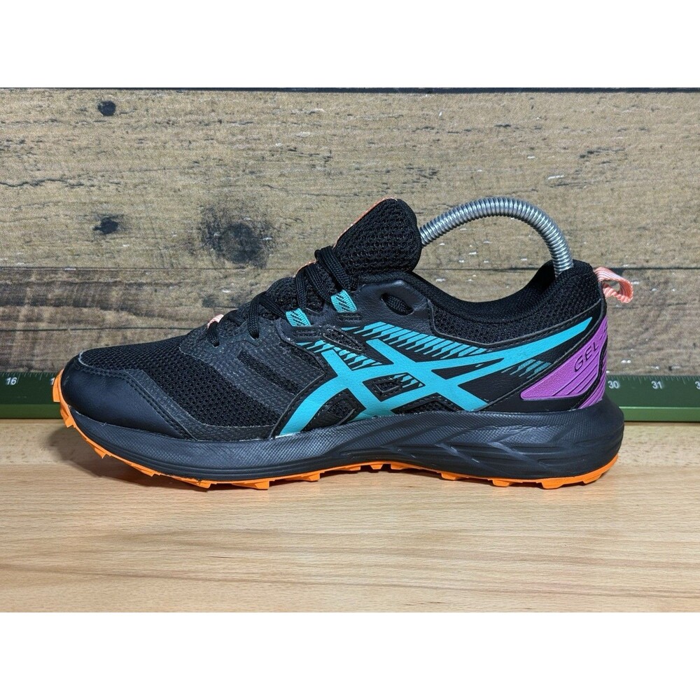 Asics Gel-Sonoma Trail Running Shoes Black Lavender Green 9 Beautiful Colorway - Picture 4 of 11